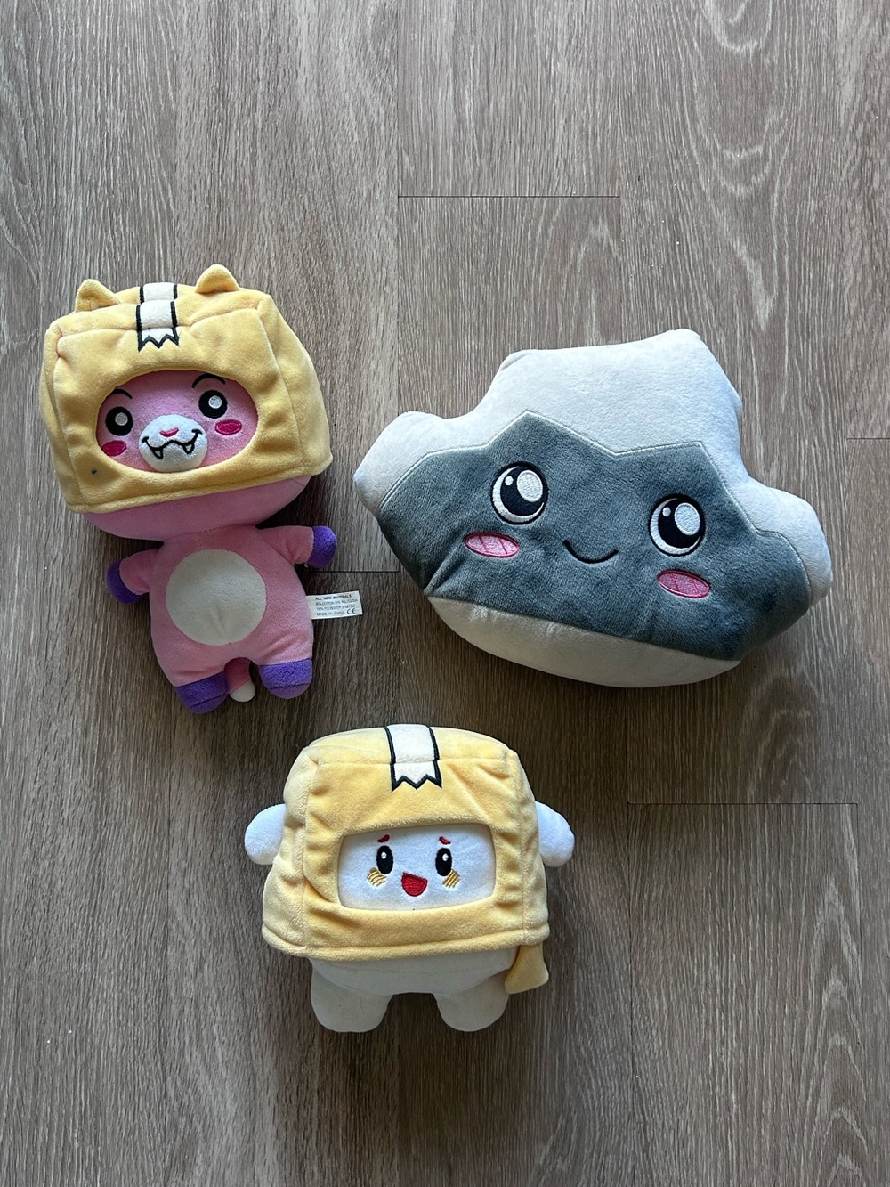 LankyBox Mystery Plush 3-Pack Lot - Foxy Boxy Rocky